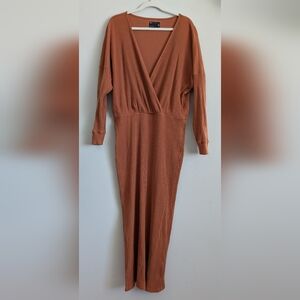 ASOS Terracotta Long Sleeve Dress